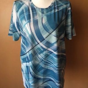 Allison Daley II Plus Size Stretch Satin Blouse (Size 1X) NWOT